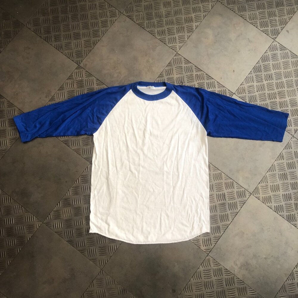 RP Sportswear - Vintage 80s 3/4 Sleeve Crew Neck Baseball Shirt - Men's L
